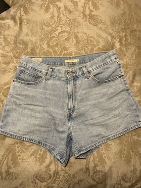 Levi's Light Blue Denim High-Rise Women's Shorts